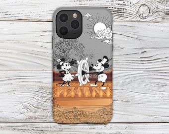 Steamboat Willie Mickey and Minnie Phone Case - Protective Shell