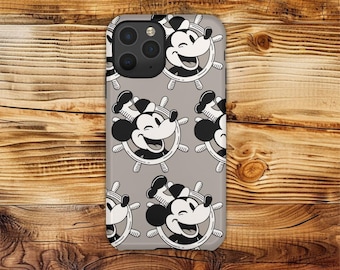 Steamboat Willie - iPhone, Samsung Galaxy, Google Pixel - Funda protectora resistente para teléfono