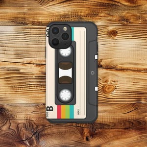 Retro Cassette Tape -- iPhone, Samsung Galaxy, Google Pixel - Protective Shell Tough Phone Case