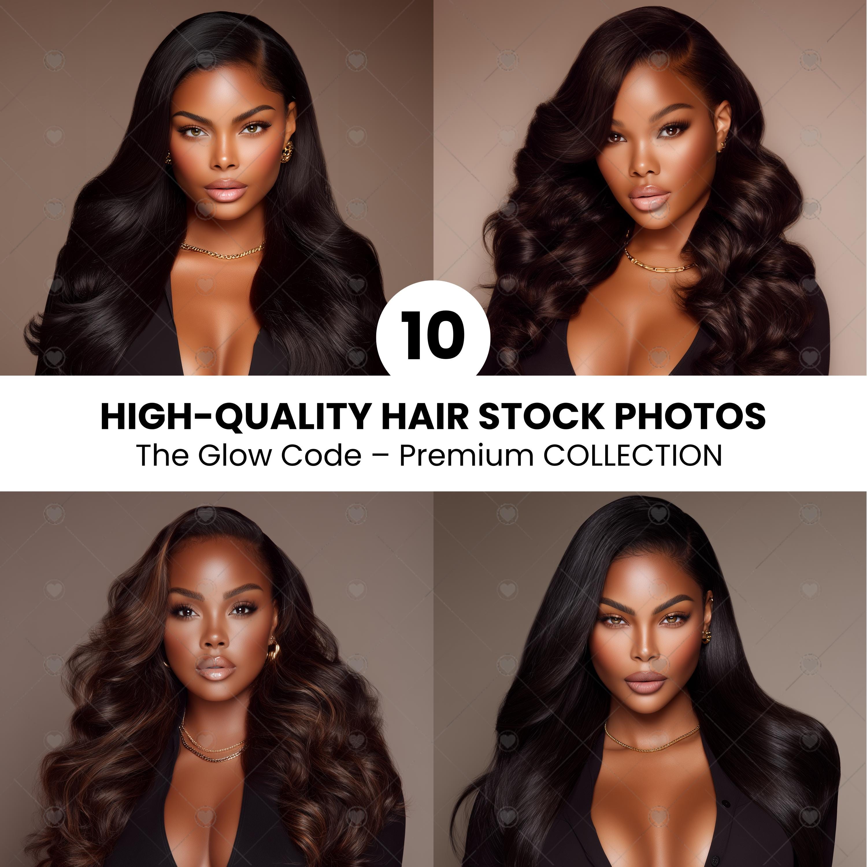 The Glow Code Collection | Beauty Hair Stock Photos, Hair Model ...