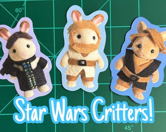 Star Wars Calico Critter Aufkleber ~ Einzel und Sets