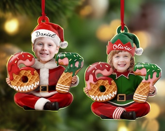 67 Ornament, Personalized Santa Elf Six Seven Ornament, Funny 6 7 Christmas Ornament, Custom Name Kids Christmas Ornament, Christmas Decor