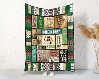 Golf Lover Blanket, Golf Blanket, Golfer Blanket, Golfing Blanket, Golf Player Blanket, Golf Dad Blanket, Golf Mom Blanket, Christmas Gifts