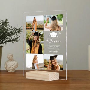 Personalized Graduation Photo Plaque, Graduation Gifts, 2025 Graduation Gift, College Graduation Gift, Graduation Gift For Her, Senior Gifts