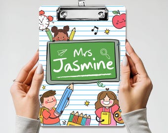 Custom Teacher Clipboard With Name, Teacher Appreciation Gifts, Teacher Clipboard, End Of Year School Gift, Back To School, Teacher Gifts