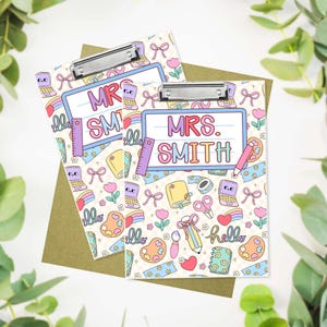 Custom Teacher Clipboard With Name, Teacher Acrylic Clipboard, Teacher Appreciation Gifts, Teacher Thank You Gift, Gift for Teacher