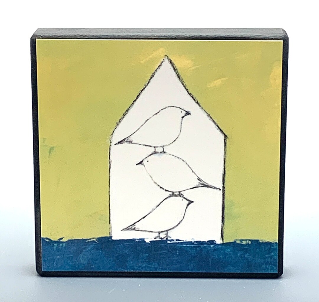 Handmade Wall Art, Trio, Family, Friends, Reproduction From Original