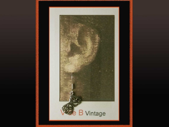 DRAMCOM, Sterling Silver Dramatic Masks Dangle Ea… - image 2