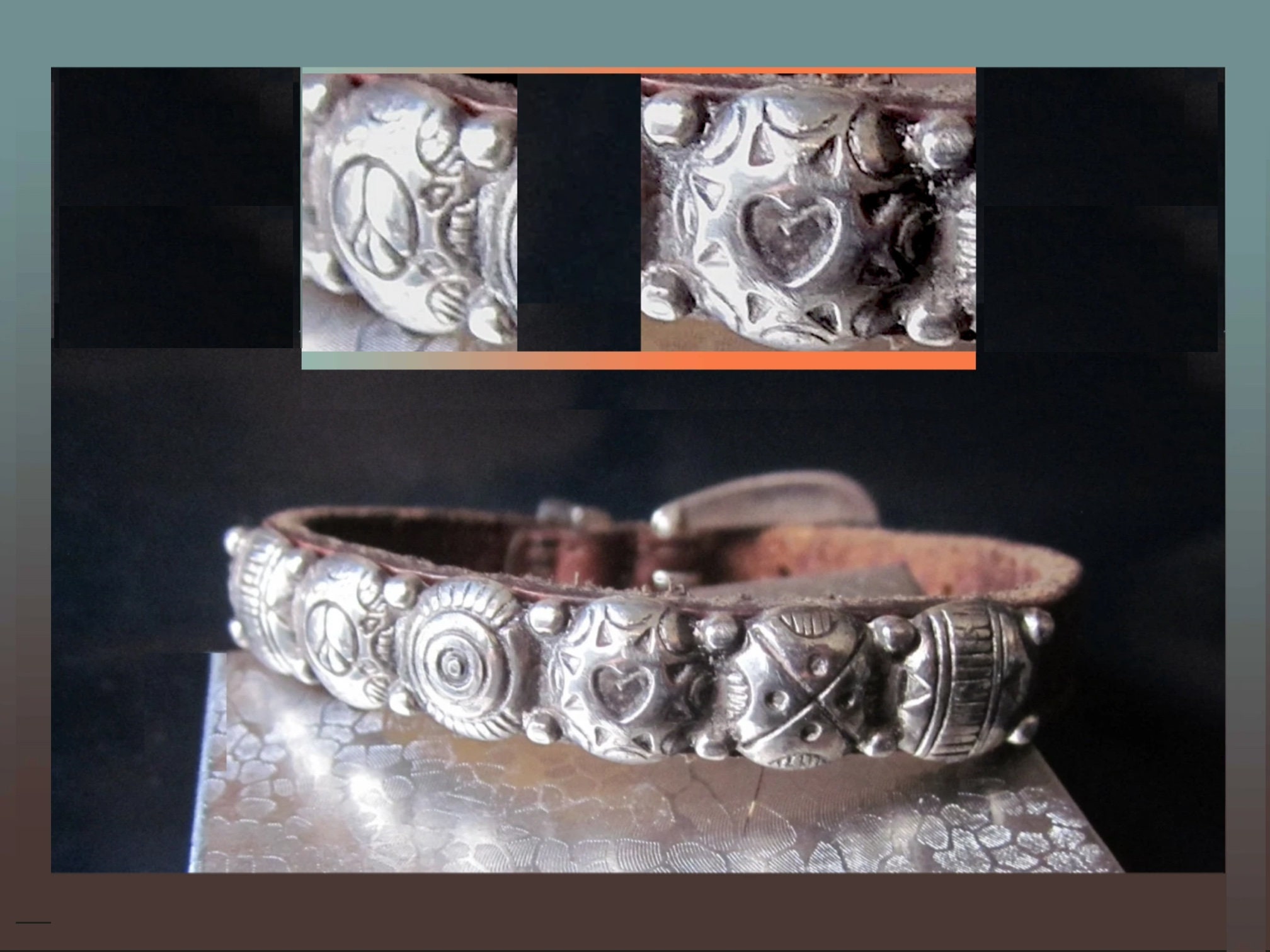 Vintage Concho Bracelet - Etsy