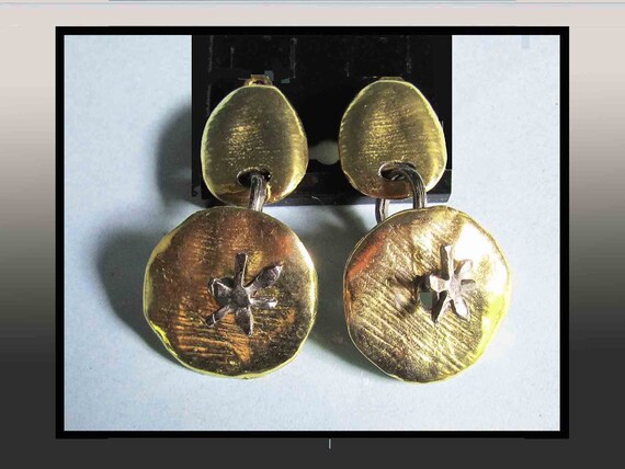 DELPHINE NARDIN Paris Ear Clips, Gilded Brass Ear… - image 3