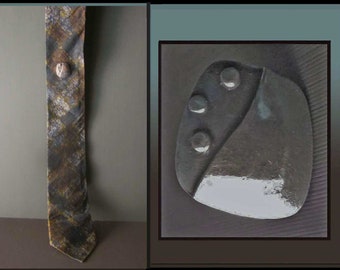 Paul LOBEL Tie Tac/Lapel Pin, Dot Design, Sterling Silver, Mid Century Modernism, Minimalist Modernist, Mens Modernism, Vintage Jewelry/Men