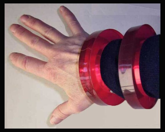 Bright SHARP Chic, Two Hot Pink Bangle Bracelets,… - image 4