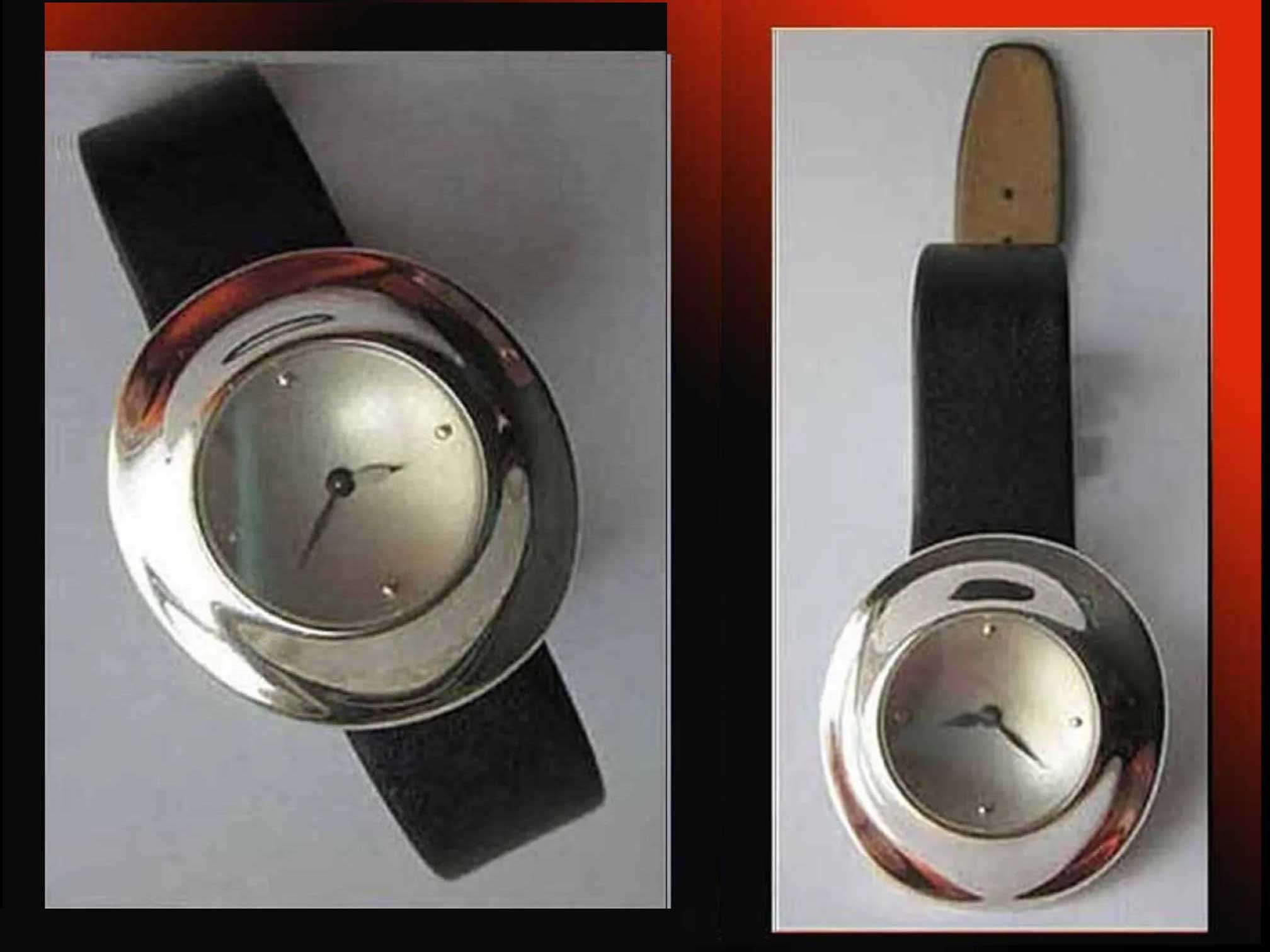 Robert Lee Morris Wristwatch, Modernist Sterling Silver Moon  display picture 1
