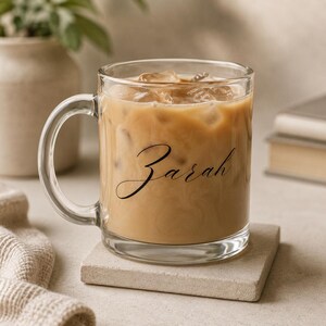 Clear Tea Cup Transparent Handle Tumbler Glass Coffee Mug Modern Design Heat Resistant Vessel 10oz Beverage Glassware Kitchen Drinkware Essential Morning Coffee Service Sleek Minimalist Style Office Accessory Elegant Daily Use Contemporary