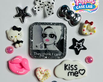 They Think I Care DIY Junk Phone Case Charms/Phone Case Kit for Crafting