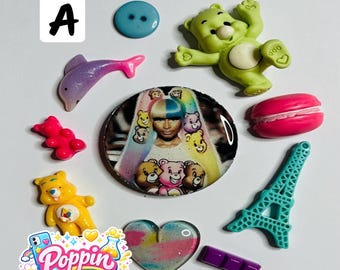 Kit de bricolaje con amuletos para fundas de teléfono de Nikki M. HK con temática de osos cariñosos/amuletos para manualidades