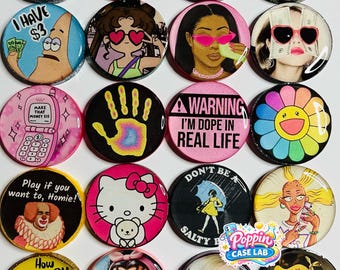 Round 1.85” Charms/Badge Reel/Keychain/Junk Phone Case DIY Making/Craft Charms