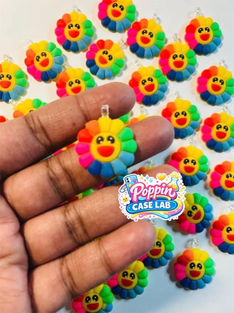 Takashi Murakami Flower Keychain - Etsy