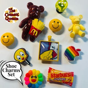 Mc D Theme Shoe Charms Set
