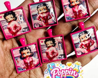 Dijes de Betty Boop para bandeja/joyería (juego de 6)