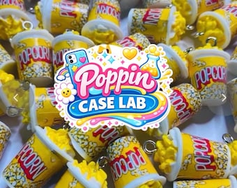 Adornos de palomitas de maíz con mantequilla, accesorios kawaii para manualidades (se venden individualmente)