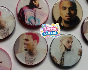 Dijes redondos para fotos/dijes planos de Chris Brown para manualidades (se venden individualmente)