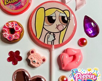 Amuletos para teléfono basura con temática de chica chicle/Kit de amuletos para fundas de teléfono basura DIY