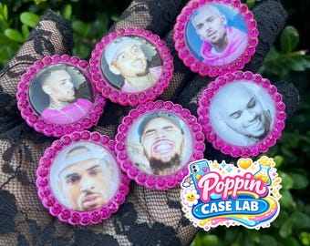 Dijes para zuecos Chris Breezy/Plum (juego de 6)