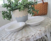 FREE SHIPPING Vintage Homer Laughlin White Fiesta Bowls