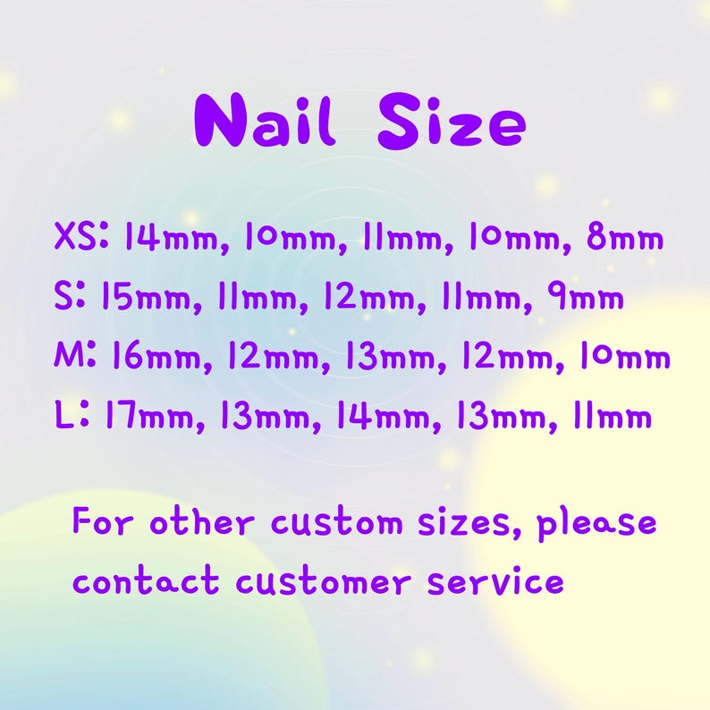 Kawaii Jellyfish Cat's Eye Nail/blue Nail/handmade Press on Nail/medium