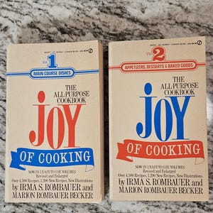 Volumen 1 y 2 El placer de cocinar Platos principales y aperitivos, postres y productos horneados Libro de bolsillo