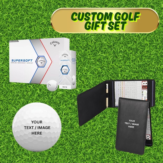 Personalized Golf Gift Set: 12 Custom Callaway Balls & Scorecard