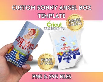 Custom Sonny Angel Box Packaging, Blind Box Personalized SonnyAngel Event FRUIT Party Label, Blind box, Party Favor- DIGITAL DOWNLOAD