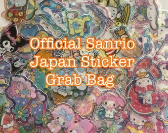 Grab Bag Official Sanrio Japan Sticker Assortment Set Random Selection Hello Kitty Sanrio characters Seal Kawaii Cute Japan Japanese