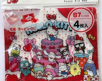 Hello Kitty 50th Anniversary Film Zip Bag Limited edition zip bag My melody Kuromi Sanrio characters New Unopened Kawaii Japan daiso 2024