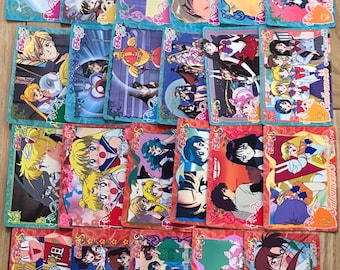 Sailor Moon Cards 90s Official authentic Original Rare Vintage trading cards Limited Edition Sailor Jupiter Kawaii Japan BANDAI