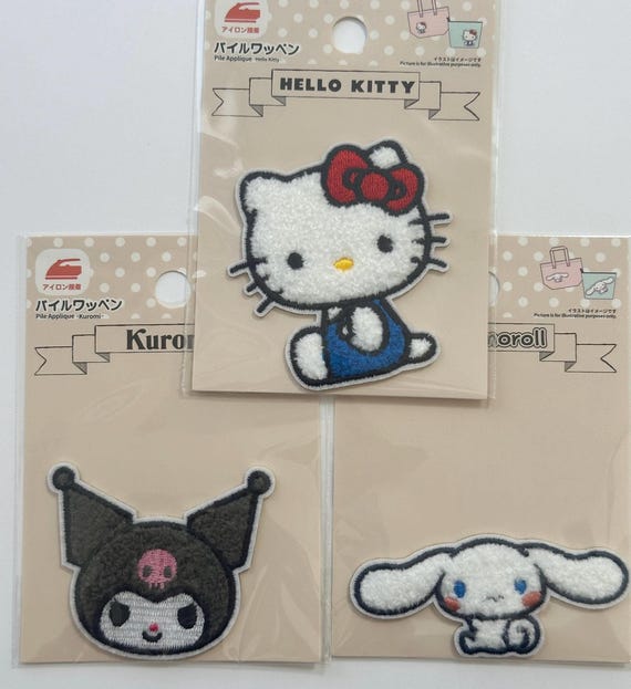 Hello Kitty Iron on Patch Blue Dungarees Hello Kitty Iron on Patch Blue Dungarees