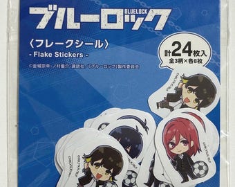 Manga Blue Lock Flake Stickers Anime Yoichi Isagi Hyoma Chigiri Soccer Bachira Meguru Kunigami Rensuke New Kawaii Japan Japanese