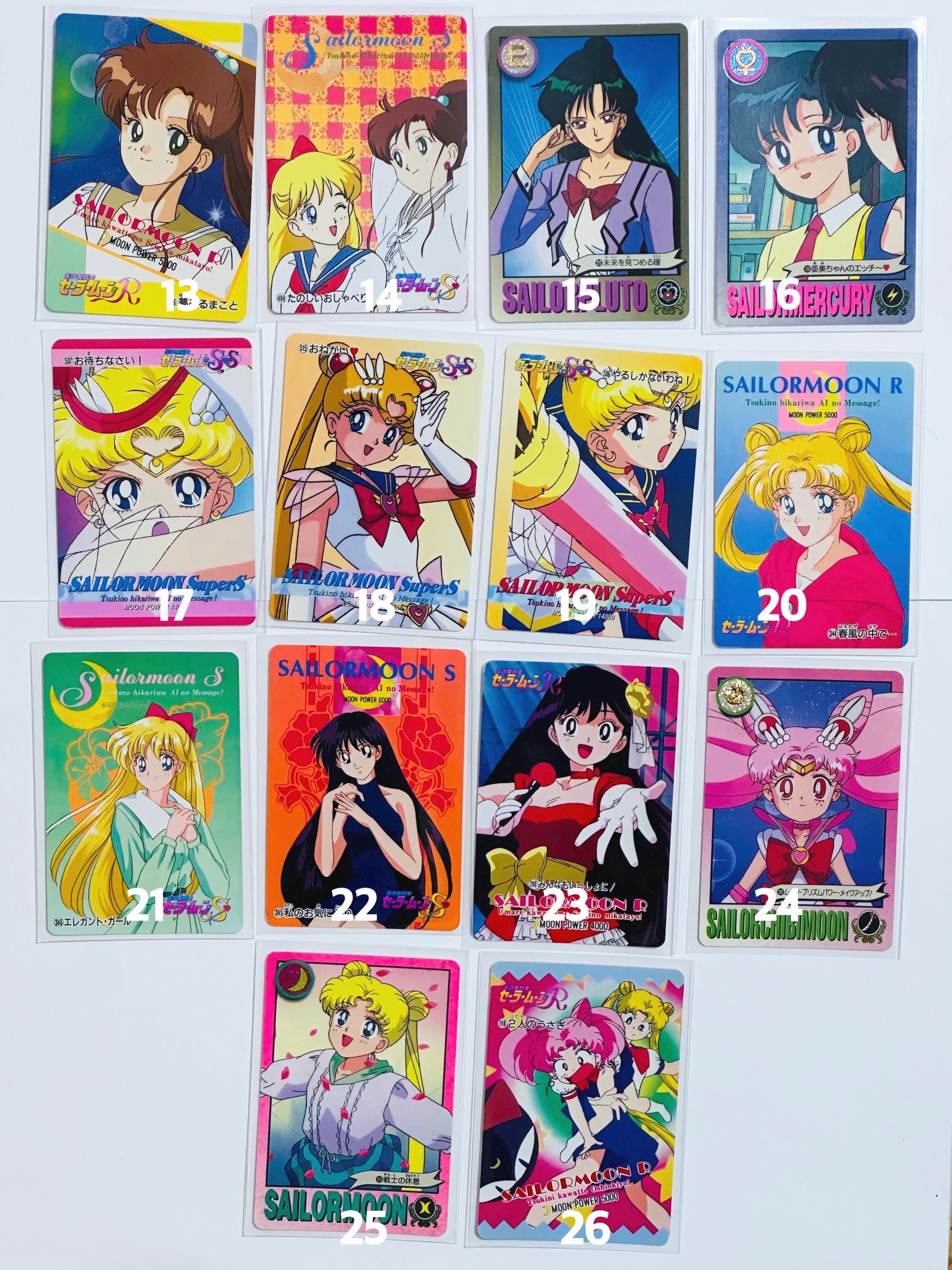 Sailor Moon Cards 90s Official Authentic Original Rare Vintage