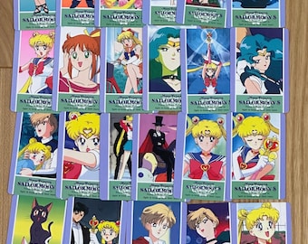 Sailor Moon Cards 90s Official authentic Original Rare Vintage trading cards Limited Edition Sailor Jupiter Kawaii Japan BANDAI