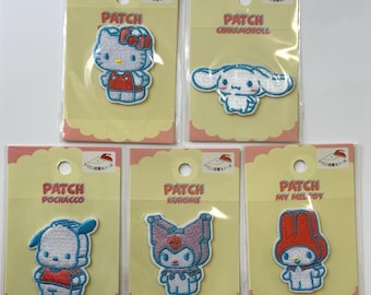Sanrio Character Iron-On Patch Cinnamoroll My Melody Kuromi Pochacco Hello Kitty New Unopened Kawaii Japan Japanese daiso 2024