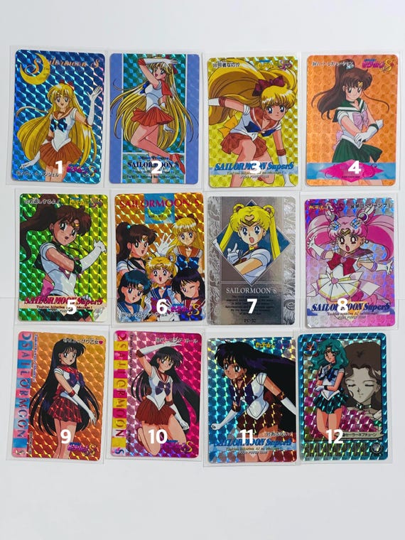 Sailor Moon Cards 90s Official Authentic Original Rare Vintage