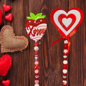 Valentines Day Potted Plant Stakes