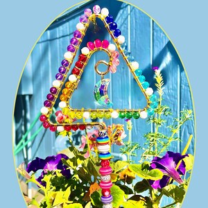 Rainbow Potted Plant Stake/Trellis