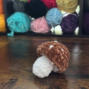 Crochet Mushroom Pop-It Fidget Toy Keychain | Amigurumi Plushie | Stuffed