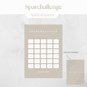 Monthly Savings Challenge A6 | Printable PDF template | Minimalist design | Cash stuffing | Savings game | Budget planner challenge
