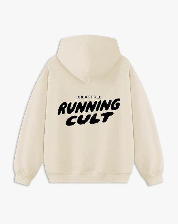 Running Hoodie, Running Cult Hoodie, Relaxation, Recovery, Running  Comfortable Cream Off-white Sweatshirt With Vintage Mindfulness Graphics -  Etsy Canada