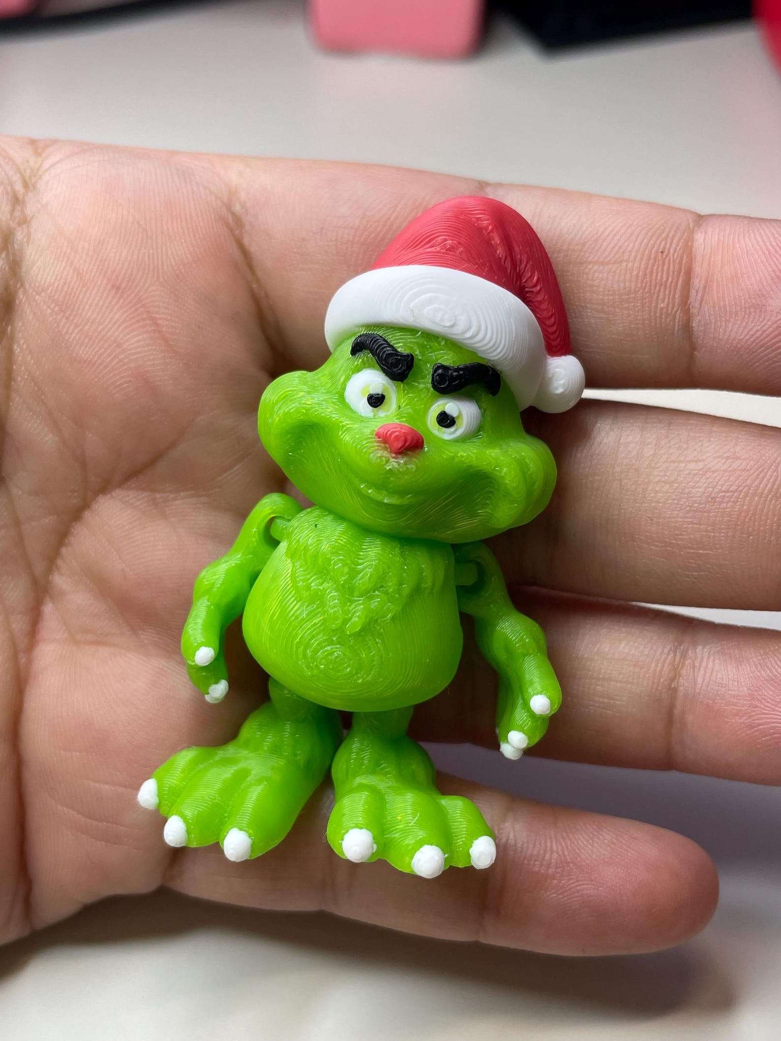 Small Grinch Mini Grinch, Articulated Fidget Toy, 3D Printed Christmas Gift - Etsy
