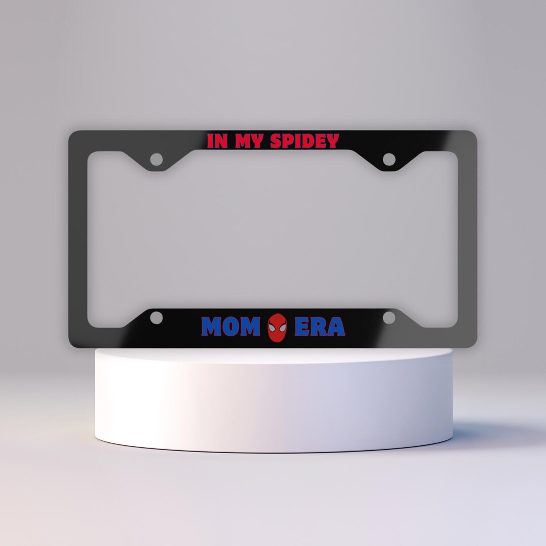 In My Spidey Mom Era License Plate Frame, Spider Car Decor, Spider Mama ...