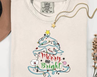 Nurse Christmas T-Shirt: Cozy Stethoscope Tree Holiday Design